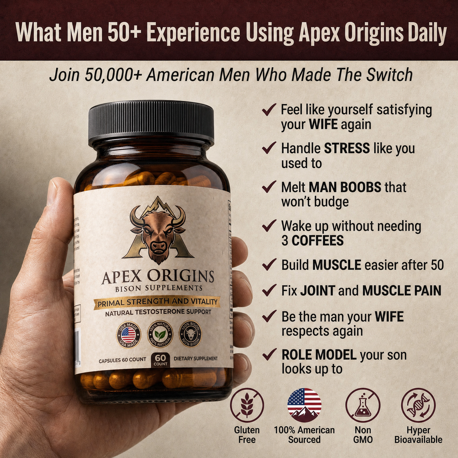 Apex Origin 100% Bison Supplement